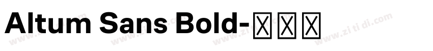 Altum Sans Bold字体转换